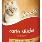 Barība Kaķiem Teļa & Mājputnu gabaliņi mērcē 415G