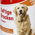 Barība Suņiem. Mājputns ar burkāniem-sulīgi Gabaliņi Mērcē 1240G