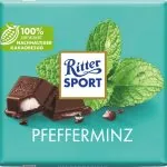 Ritter Sport Tumšā šokolāde ar piparmētru pildījumu 100g