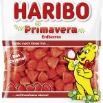 Haribo Erdbeeren želejkonfektes no putota cukura ar zemeņu garšu 175g
