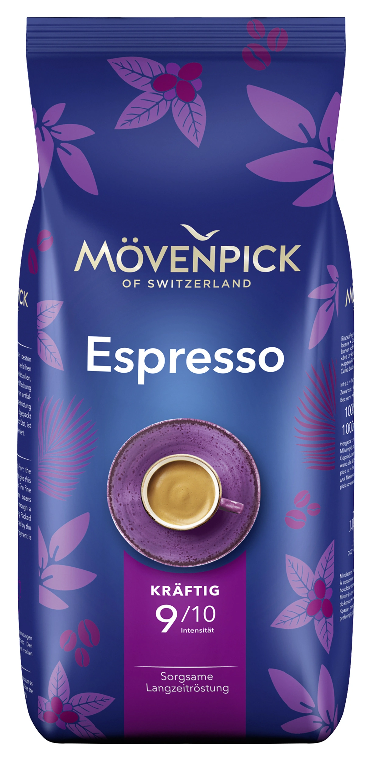 Mövenpick Espresso kafijas pupiņas 1kg Mövenpick Espresso kafijas pupiņas 1kg iepakojums