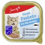 Barība Kaķiem zivs (saida) pastēte ar gabaliņiem 100G