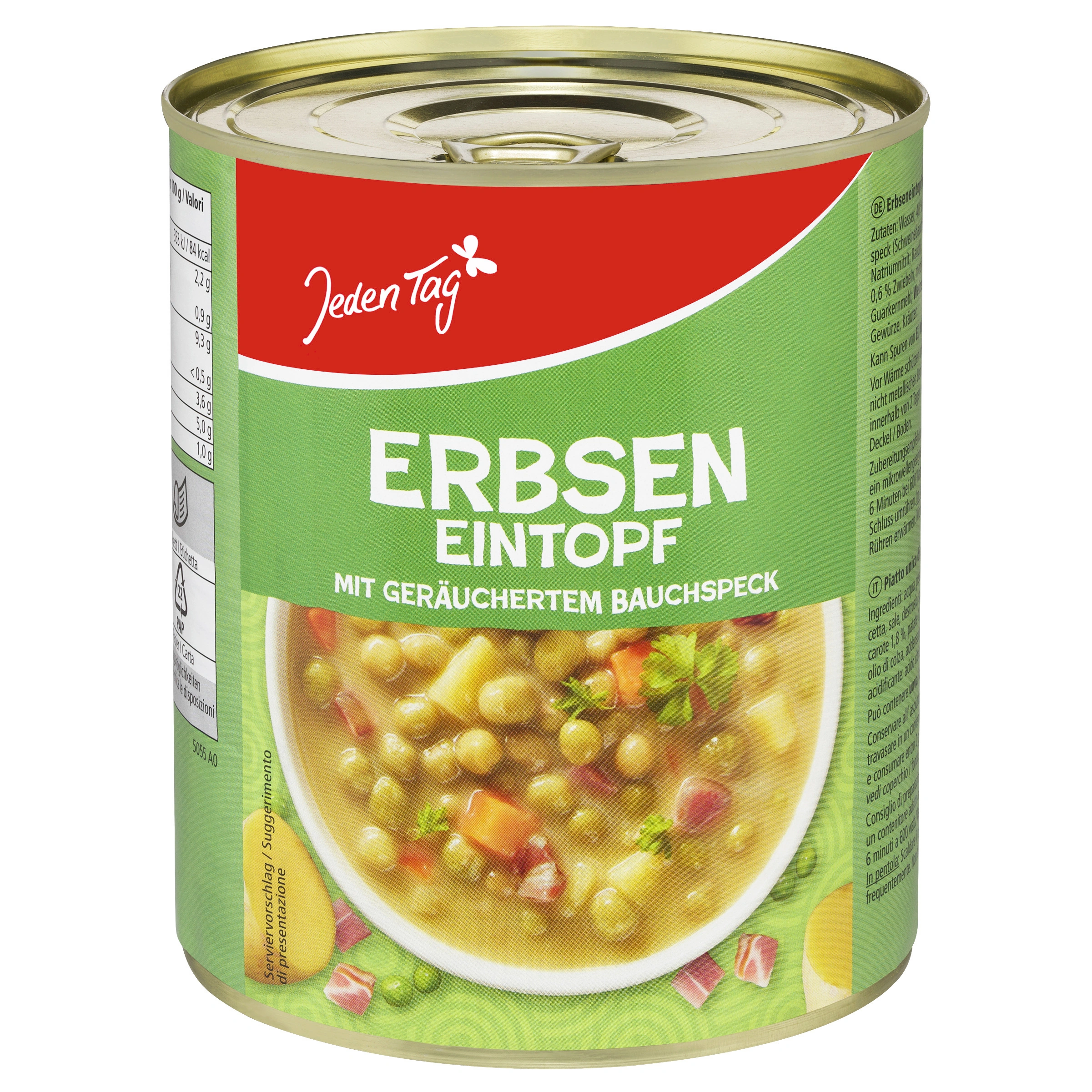 Zirņu sautējums ar kūpinātu bekonu 800G - Image 1