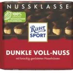 Ritter Sport tumšā šokolāde ar lazdu riekstiem 100g
