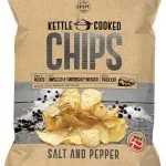 Kartupeļu čipsi Salt & Black Pepper gatavoti katlā 150g