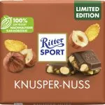 Ritter Sport Pilnpiena šokolāde ar lazdu riekstiem un kukurūzas pārslām 100g