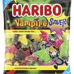 Haribo Sauer Vampire skābās želejkonfektes ar Lakricu 175g