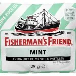 Fisherman's Friend Pastilas ar piparmētru Mint, ar saldinātājiem, bez cukura  25G