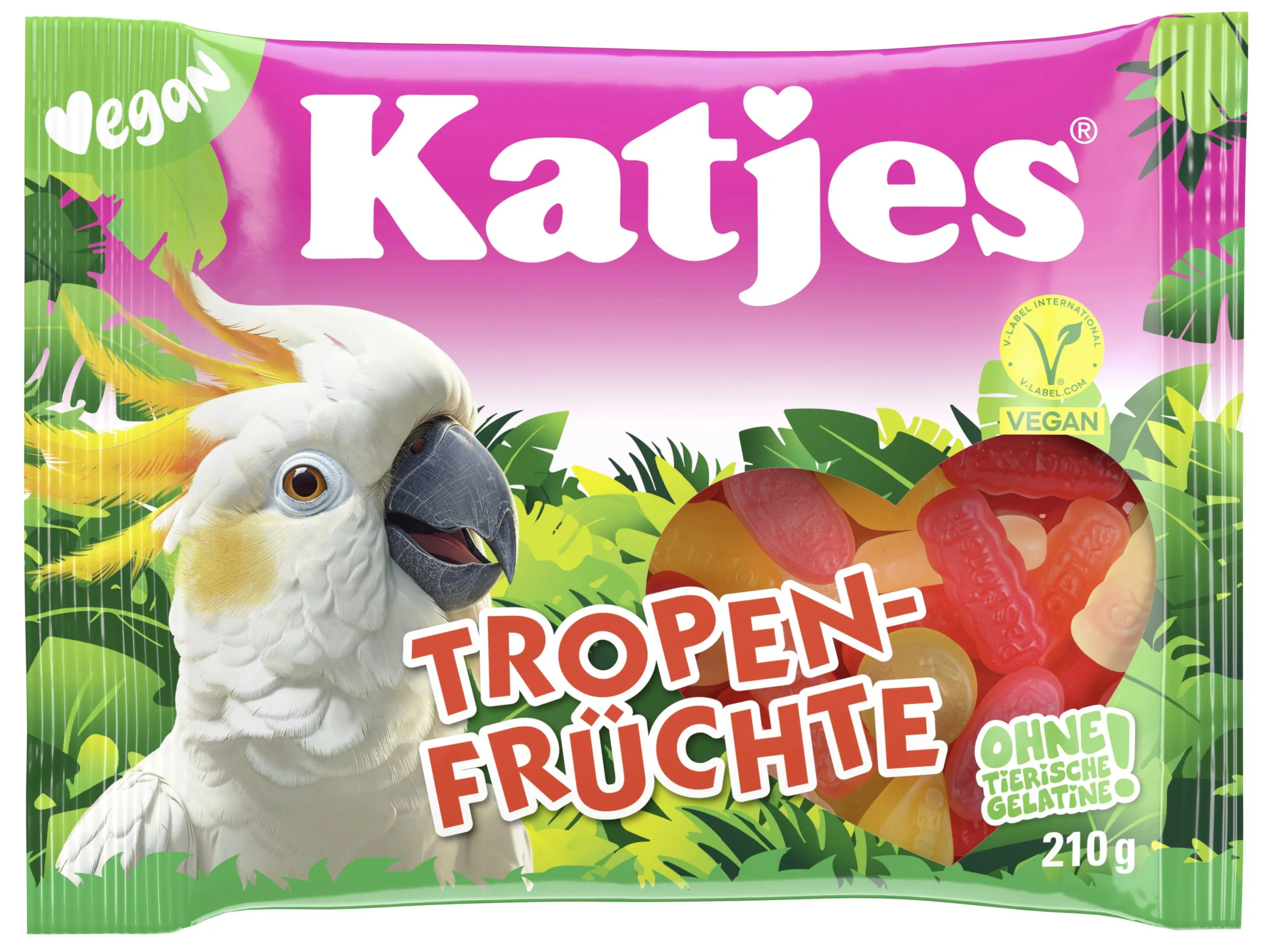 Katjes Tropisko augļu želejkonfektes 210g - Image 1