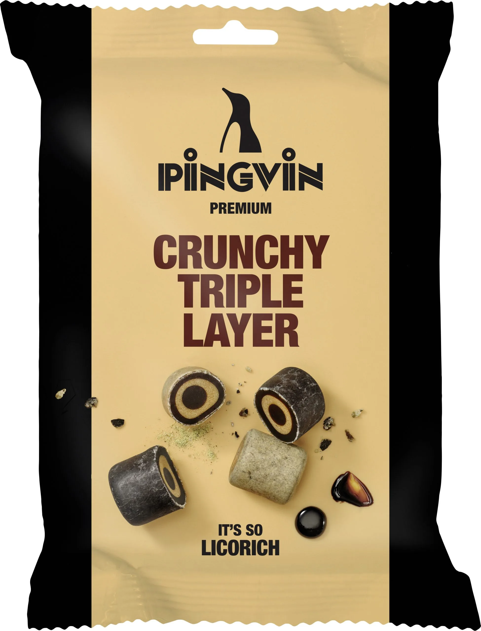 Pingvin Lakricas konfektes ar cukura glazūru 90g - Image 1