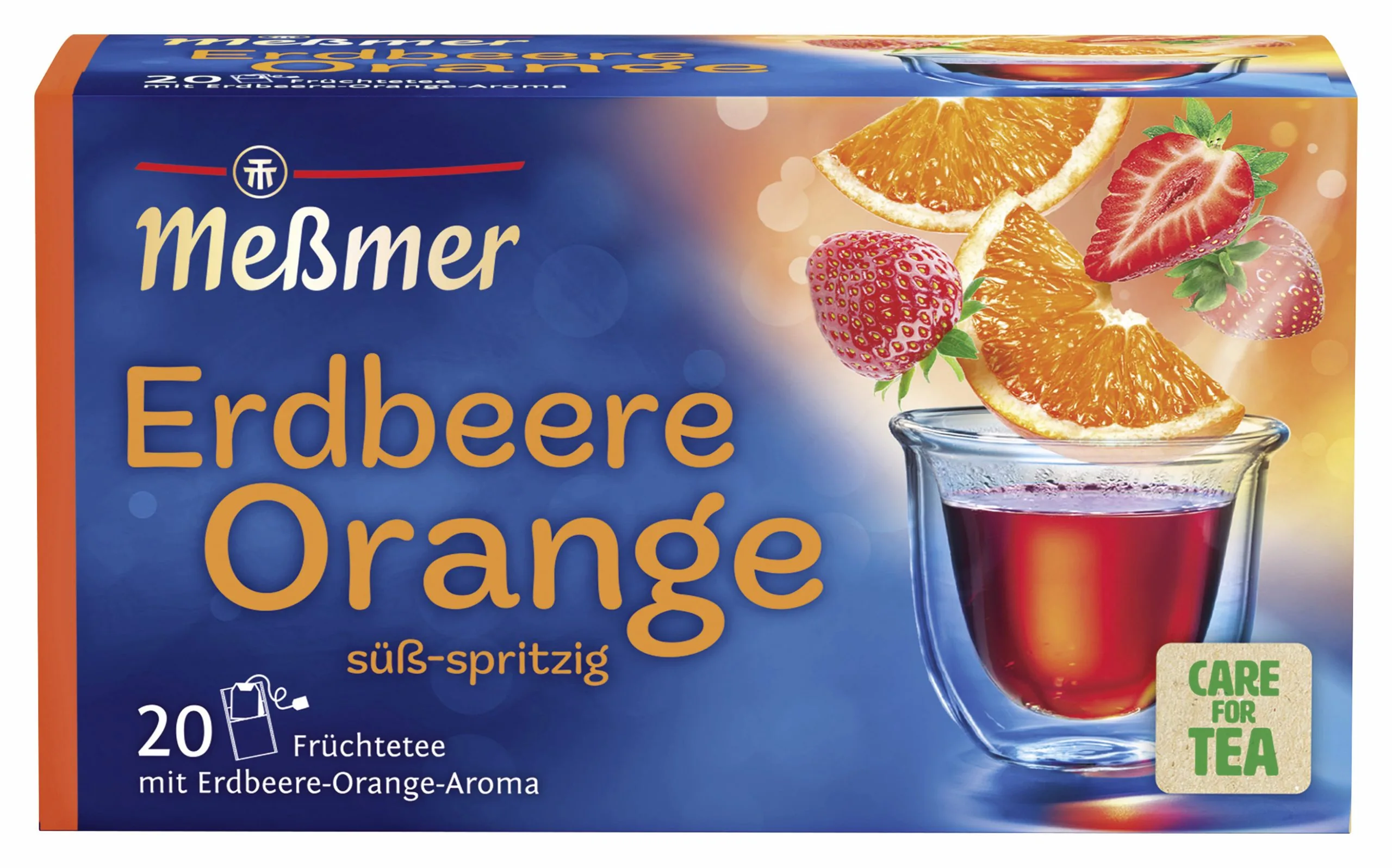 Messmer Augļu tēja ar zemenēm un apelsīnu garsu  20x2.25g - Image 1