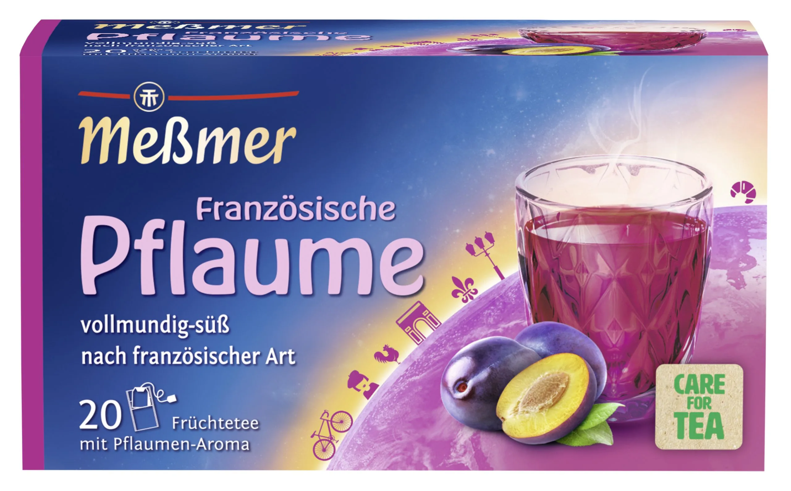Messmer Augļu tēja Franču Plūme  20 x 2.25g - Image 1