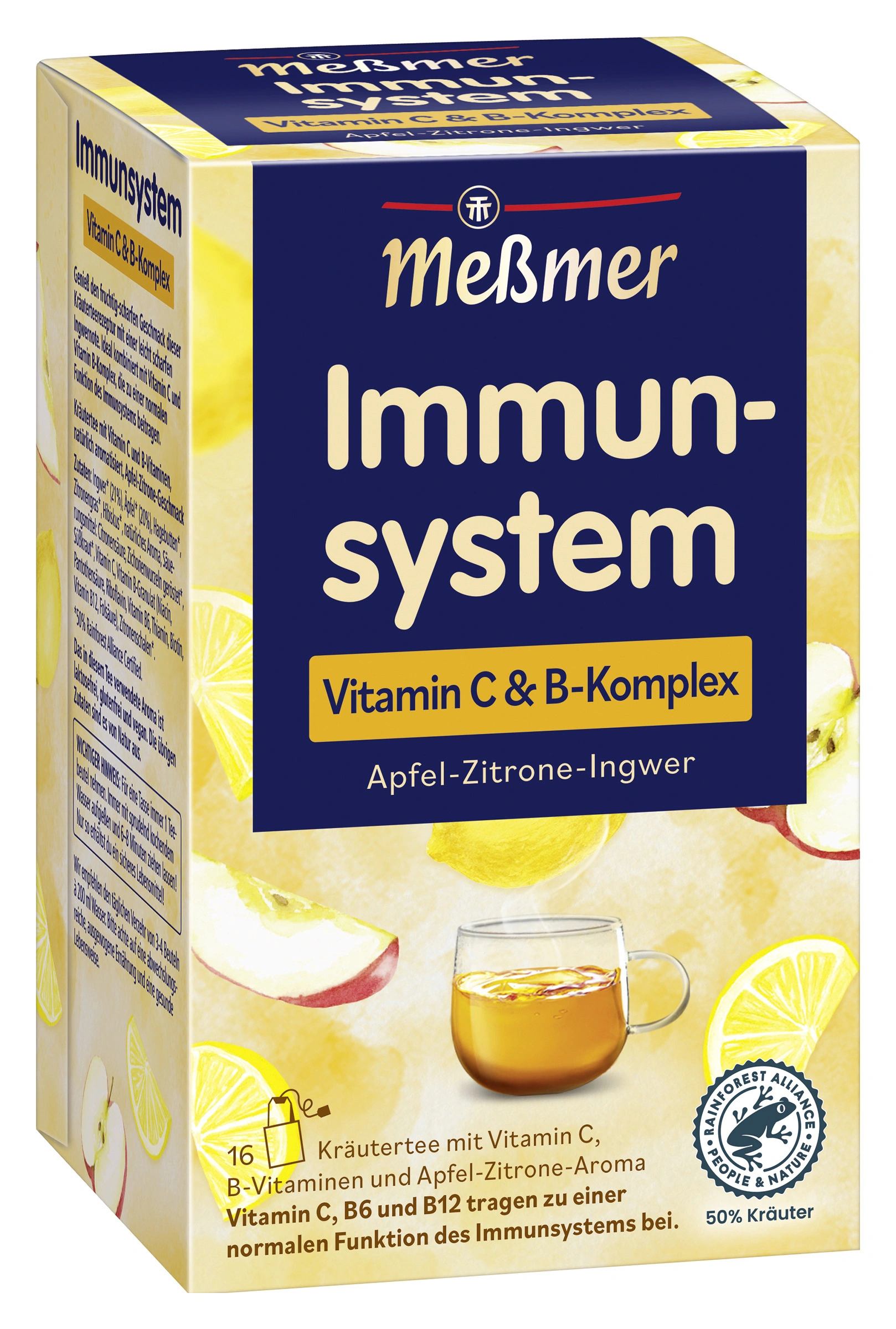 Messmer Imunitāte Zāļu tēja ar ābolu un citrona garšu 16x2g - Image 1