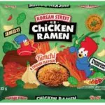 Korean Street Ramen nūdeles ar  pikantu kimchi un vistas garšu, korejiešu gaumē 133g
