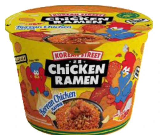 Korean Street Ramen nūdeles ar saldu, pikantu vistas garšu korejiešu gaumē 112g - Image 1