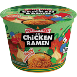 Korean Street Ramen nūdeles ar  pikantu kimchi un vistas garšu, korejiešu gaumē 107g