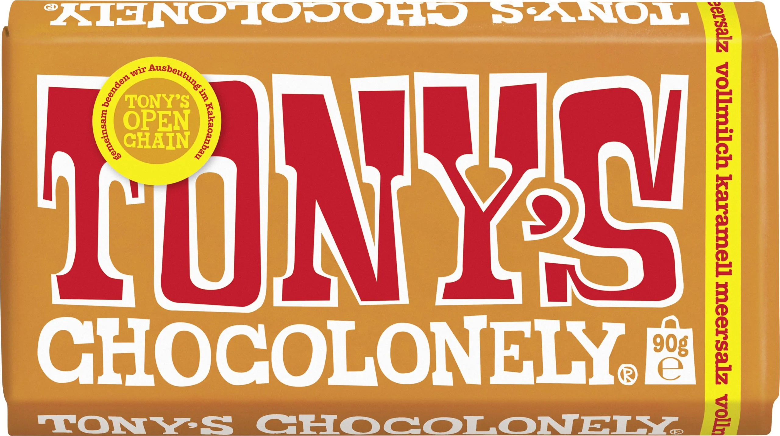 Tonys Chocolonely Pilnpiena šokolāde ar karameļu gab. un jūras sāli 90g Nīderlande - Image 1